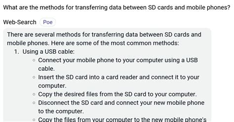 transferring data between sd cards